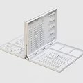Portable Foldable White Board Game Set for Entertainment with Grids and Storage Compartments