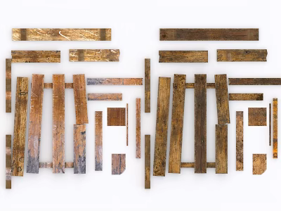 wood board wood 3d model