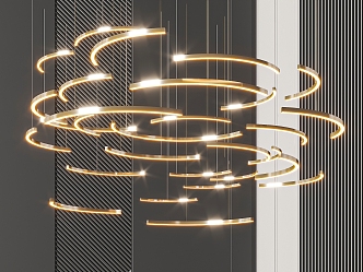 round chandelier 3d model