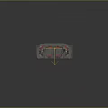 Cartoon Style Futuristic Spaceship Interior With Metallic Walls Red Accents Seats And Control Panels