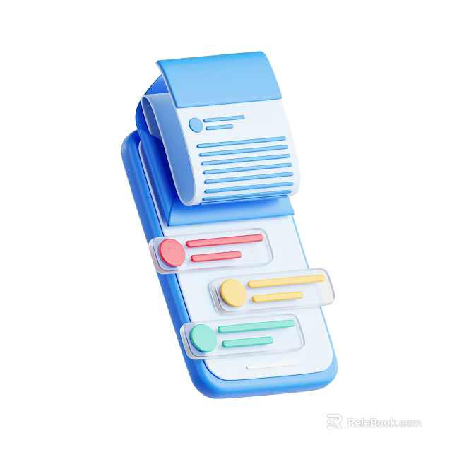 Blue Printing Device With Paper Output Tray And Multicolored Control Buttons 3d model 