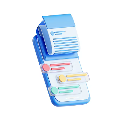 Blue Printing Device With Paper Output Tray And Multicolored Control Buttons 3d model