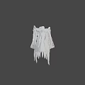 Detailed Dinosaur Skull Fossil With Anatomical Skeletal Structure On Gray Background