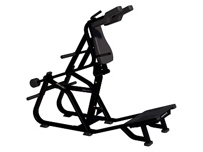 Heavy Duty Steel Frame Leg Press Machine For Gym Workouts With Adjustable Seat 3d model