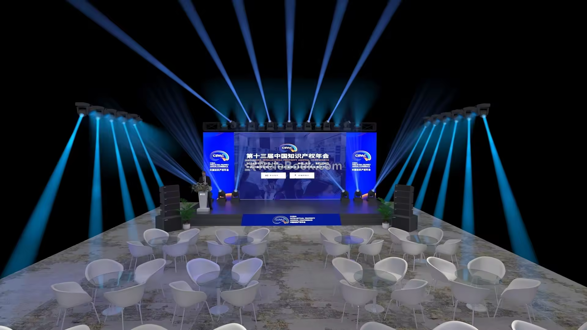Roadshow tasting area 3d model