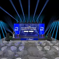 Roadshow tasting area 3d model