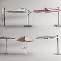 Outdoor Sunshade Umbrellas Various Styles With Modern Design And Different Colors