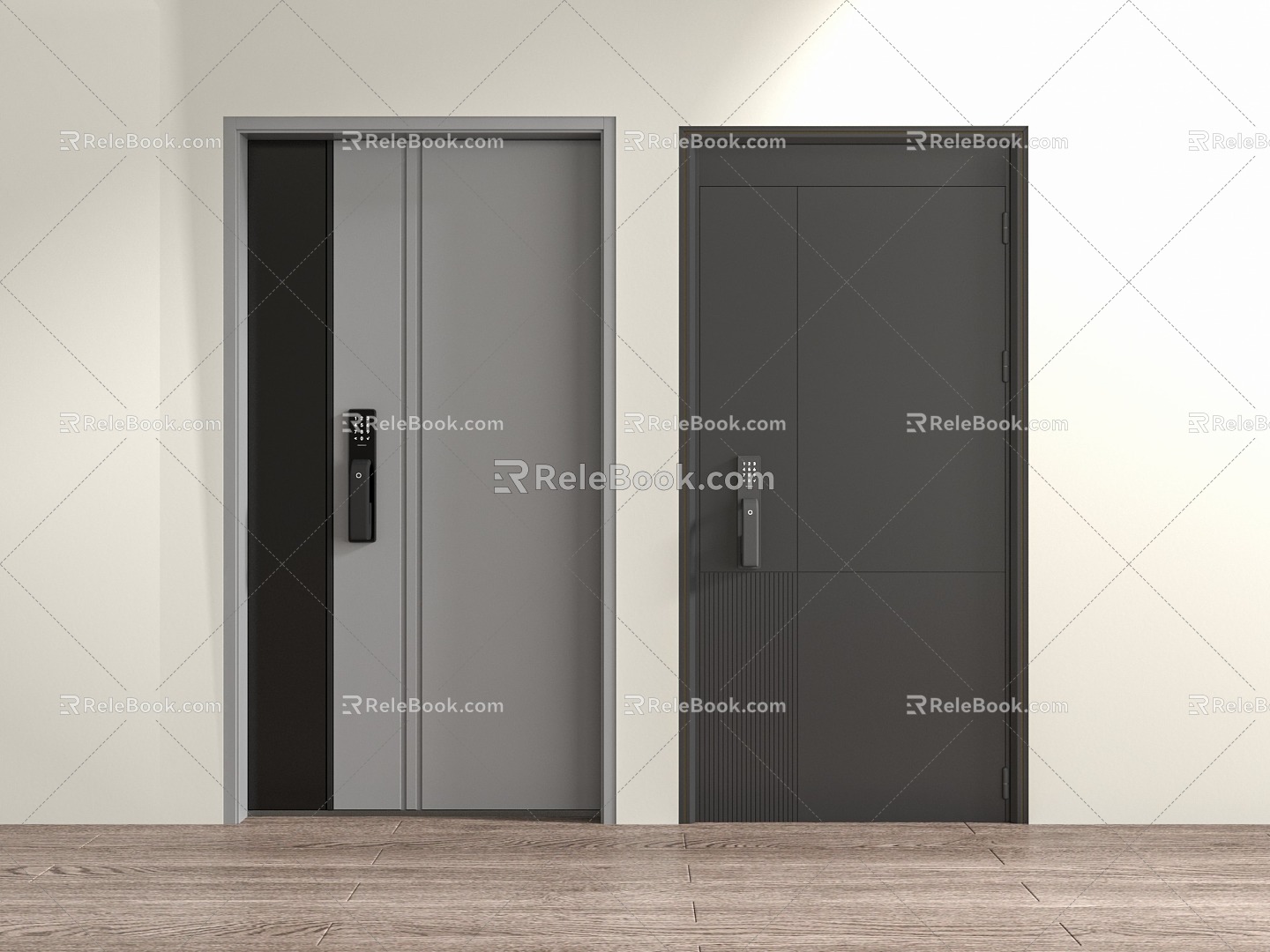 Entry door 3d model