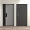 Entry door 3d model