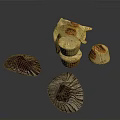Premium Gold Foil Wrapped Chocolates with Dark Paper Cups and Artisanal Packaging