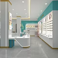 Optical Store Providing Scientific Optometry Myopia Prevention and Amblyopia Training Services 3d model