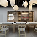 New Chinese Style Studio 3d model