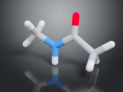 3D Molecular Structure Model Equipment with Colored Spheres and Scientific Design 3d model