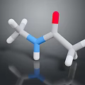3D Molecular Structure Model Equipment with Colored Spheres and Scientific Design