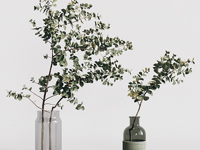 Modern vase plant model