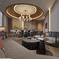 New Chinese-style private room large private room 3d model