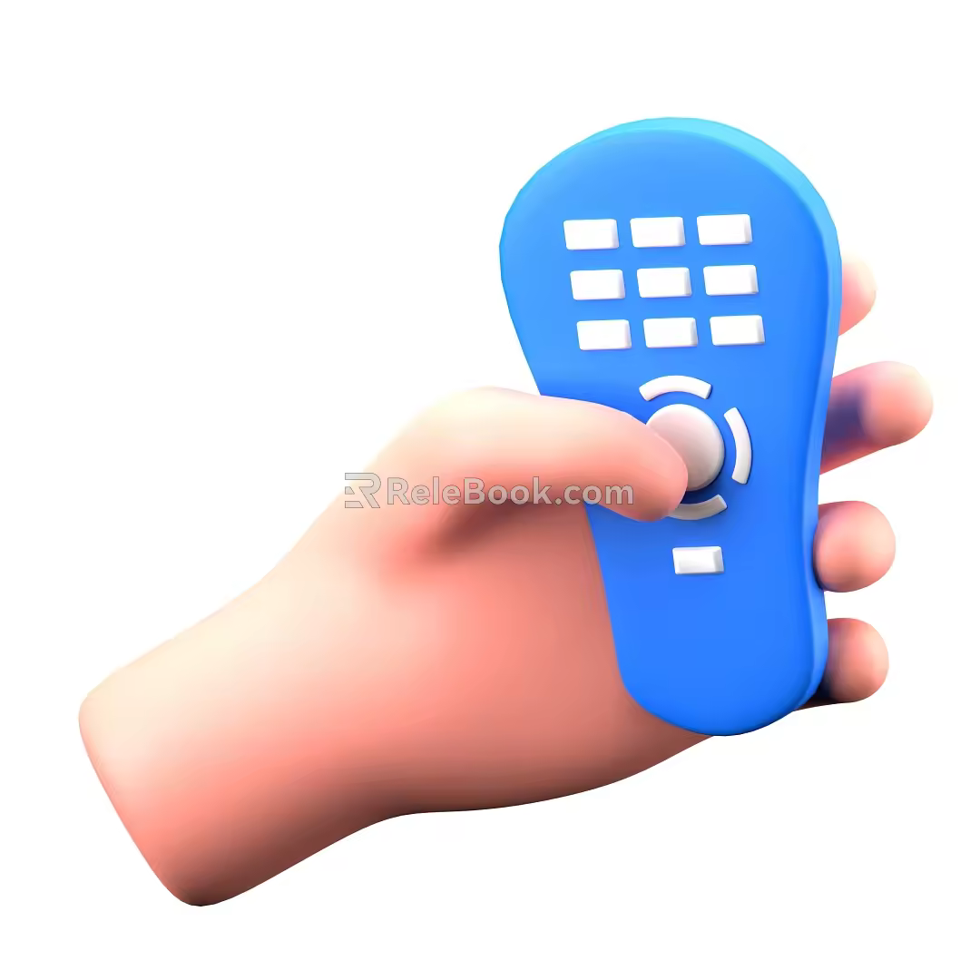 Modern Remote Control Cartoon Remote Control Animation Remote Control 3d model