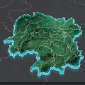 Municipal Roads Network in Urban Planning with Green Areas and Systematic Layout