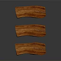 Wooden Benches With Metal Legs Modern Design Set of Three