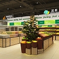 supermarket convenience store fruit and vegetable shop 3d model