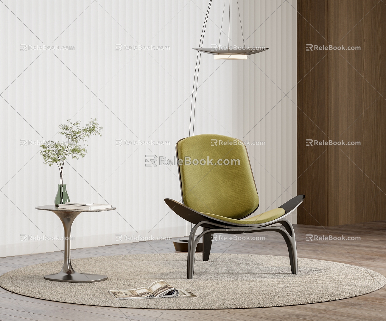 modern leisure chair 3d model