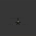 Military Helicopter Model Building Kit With Rotors And Assorted Detailed Parts