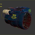 Infrared Steiner Laser Pistol Light Source Firearm Sight Firearm Device 3d model