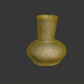 Handcrafted Rustic Clay Vase With Textured Surface And Earthy Tone Design