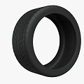 Black Car Tire With Deep Tread Pattern For Enhanced Road Grip And Durability 3d model