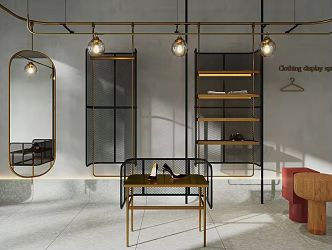 Modern Clothing Store 3d model