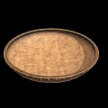Handwoven Bamboo Tray With Round Shape Natural Craft And Traditional Design