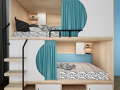 Modern Bed High and Low Bed model