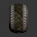 Futuristic Tire With Metallic Design Red Accents And Orange Illuminated Rings