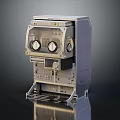 Industrial Equipment With Metal Control Panel Knobs Buttons And Stand Mechanical Design