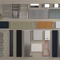 Various Types Of Home Radiators With Colorful And Modern Designs On