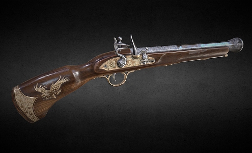 Spanish musket 3d model