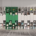 Modern Bookcase Overall Bookcase 3d model