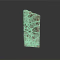 Natural Wood Like Stone Block With Brown Gray Textured Surface For Decorative Use