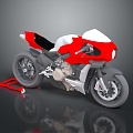 Modern motorcycle two-wheeled motorcycle off-road motorcycle road racing motorcycle 3d model