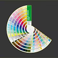 Vibrant Daily Life Product Color Chart With Various Shades For Design And Decoration