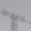 Industrial Electricity Pylon Steel Lattice Structure For High Voltage Power Transmission With Concrete Foundations