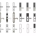 Various Door Handles With Modern And Classic Designs For Home Interior Hardware