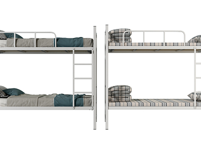 Modern Upper and Lower Bed Student Dormitory Bunk Bed model