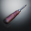 Professional Hardware Tool Screwdriver With Wooden Handle And Metal Tip For Precision Work