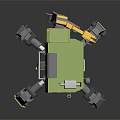 Modern Robot Assistant Small Robot Butler 3d model