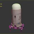 Scientific Experimental Device With Dome Top White Body And Metal Support Legs