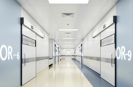 Modern Corridor Hospital Corridor 3d model