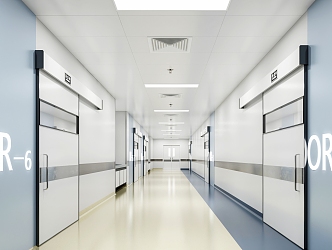 Modern Corridor Hospital Corridor 3d model