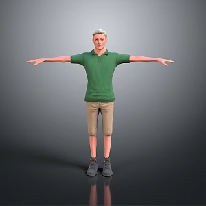 Men Male Handsome Men Young Teenager Male Character Boy CG Boy Realistic Men 3d model