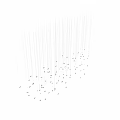 Modern Glass Chandelier With Geometric Branching Structure For Contemporary Interior Lighting